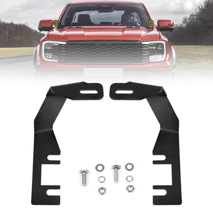 Combo Capot Par de faros LED 3" con DRL + Soporte para Capot + Kit Instalacion