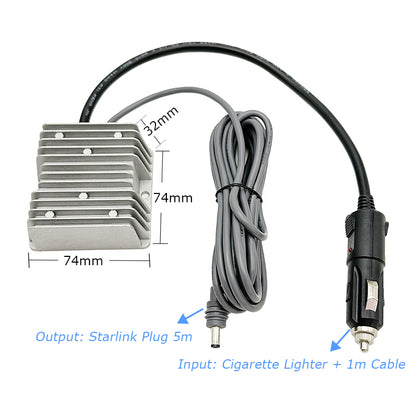 Fuente Elevadora de 12V a 30V Starlink Mini 6 Metros (1+5m)