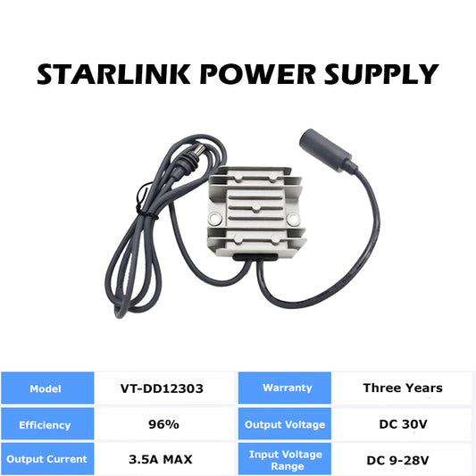 Fuente Elevadora Starlink 12a30Volt Chica + Cable de 1M Directo a la Antena