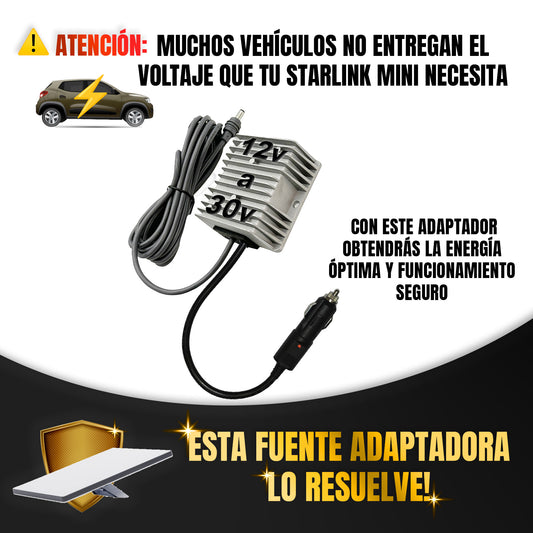 Fuente Elevadora Reforzada 12v a 30v 5A Starlink Mini