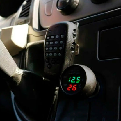 Voltimetro Digital para encendedor de  Vehículo