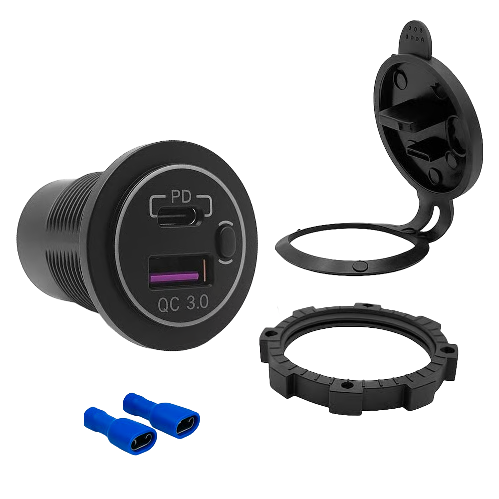Cargador USB-C 20W + QC3.0 18W
