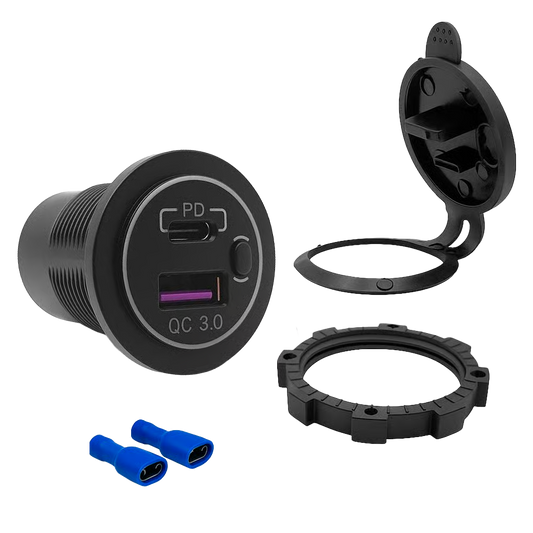 Cargador USB-C 20W + QC3.0 18W