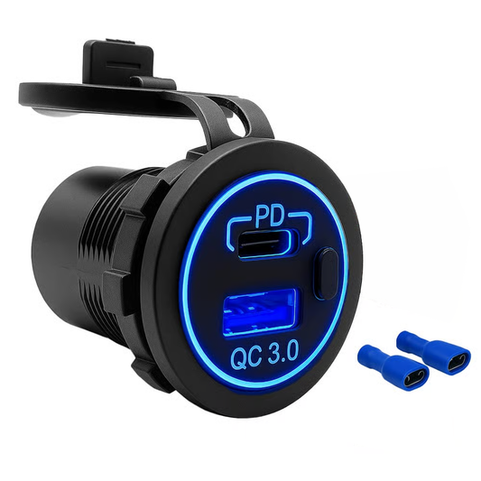 Cargador USB-C 20W + QC3.0 18W