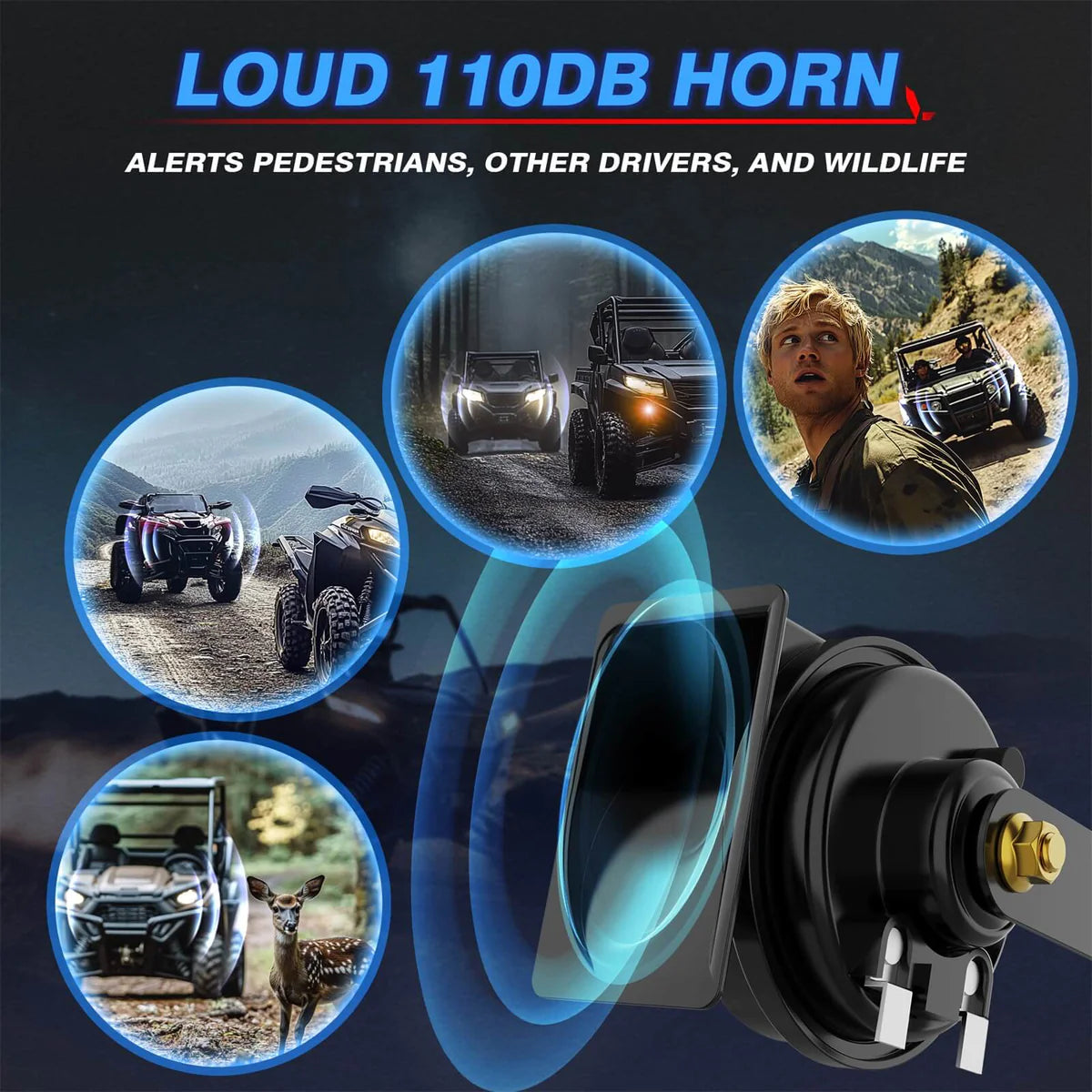 Bocina y Luces de Giro para UTV