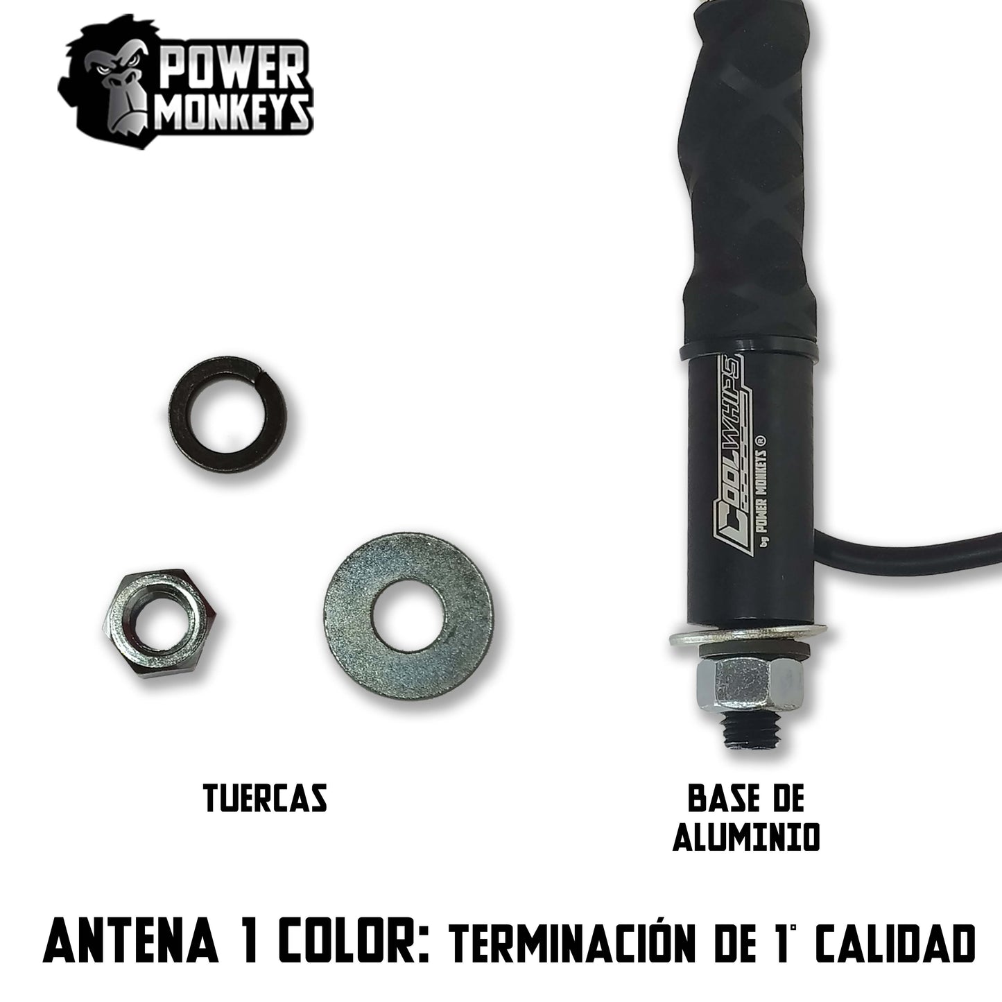 Antenas LED Luminosas Color ROJO