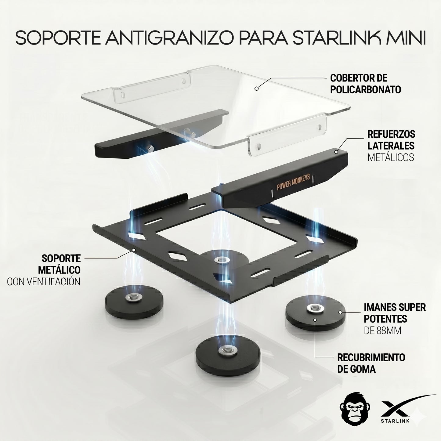 Soporte Magnético Starlink Mini Antigranizo Reforzado
