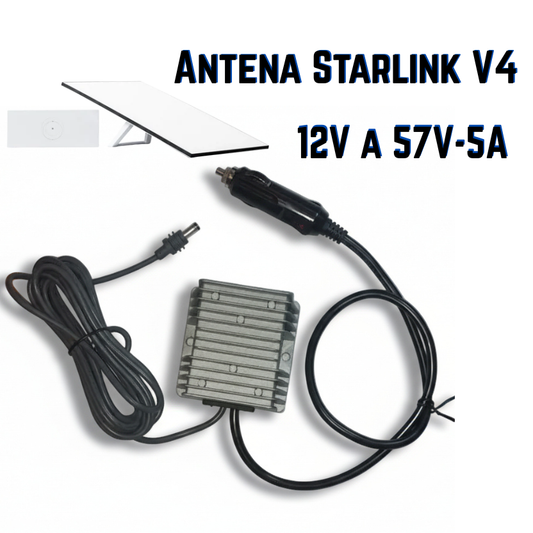 Fuente Elevadora 12V a 57V para Starlink V4 Reforzada