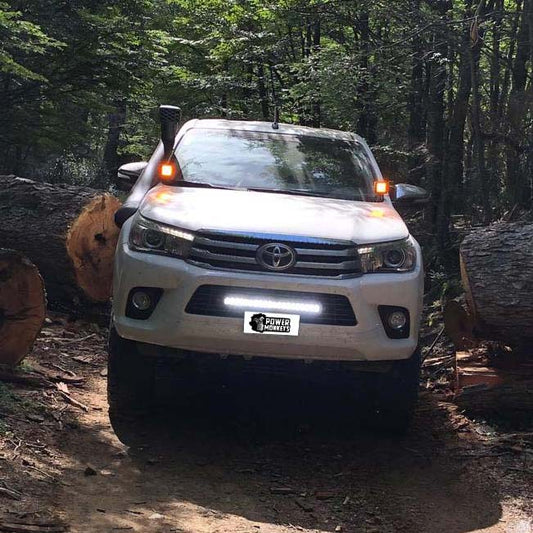 Combo para Capot Par de faros LED linea FLASH + Soporte + Kit Instalacion