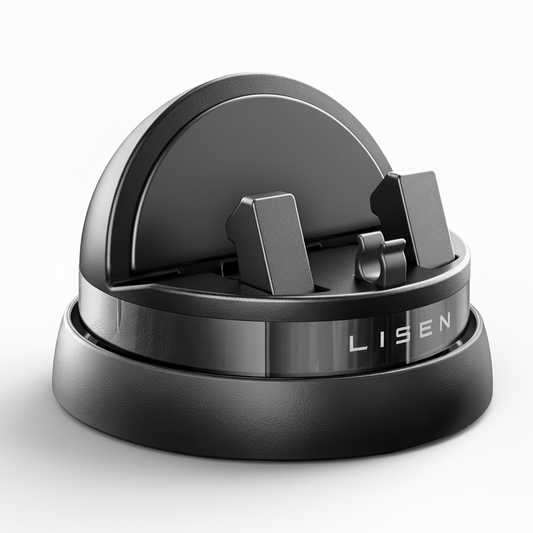 Soporte para Celular Giratorio 360º para auto y escritorio. Fijación ultra fuerte con ventosa profesional, rotación total y diseño robusto para GPS o streaming.
