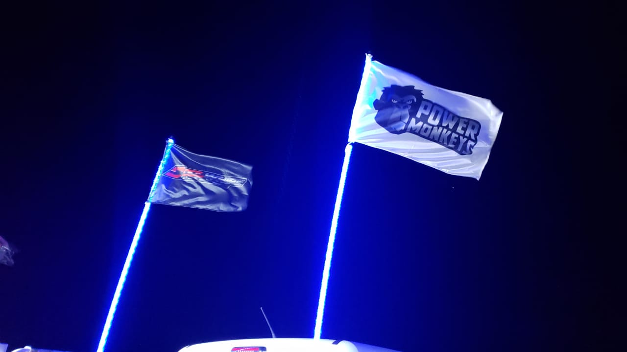 Antenas LED Luminosas Color AZUL
