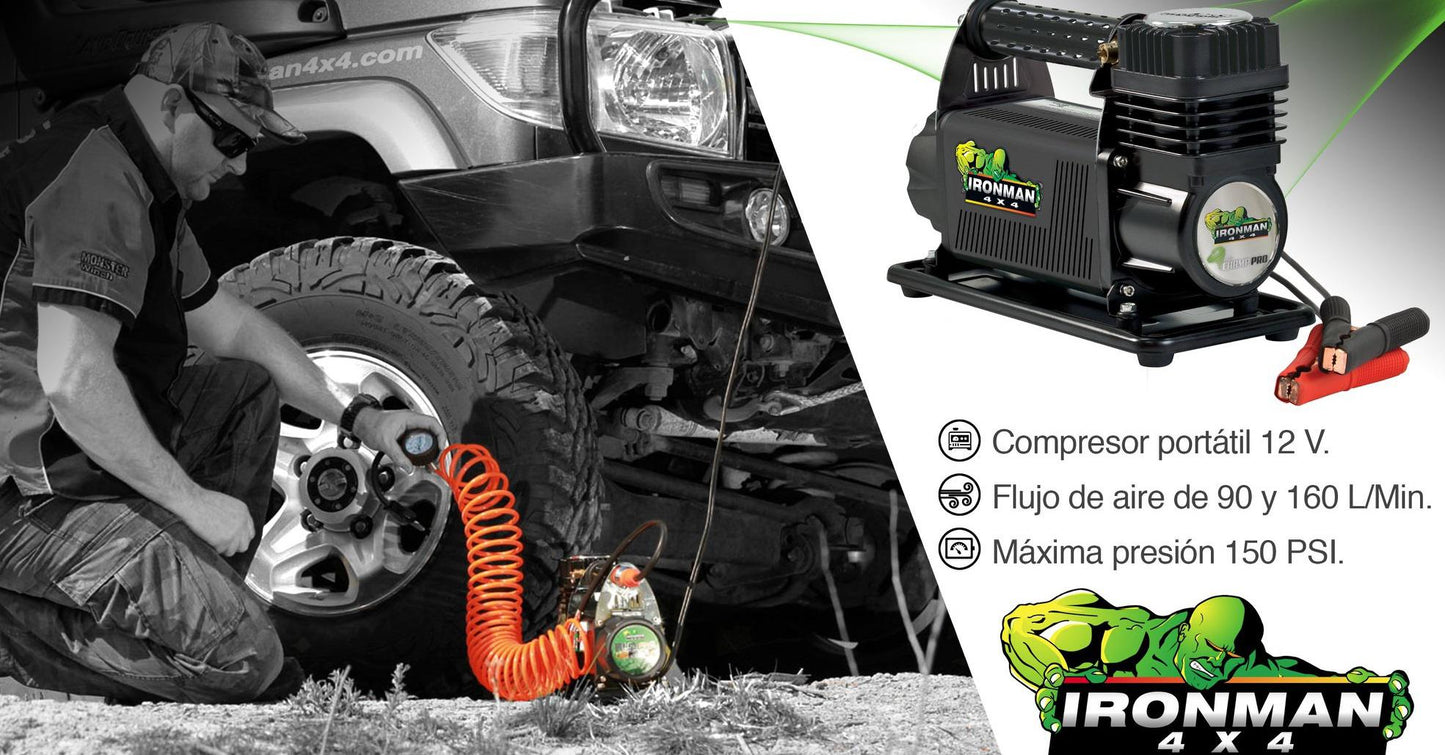 Compresor de Aire Portátil Estándar Ironman 4x4