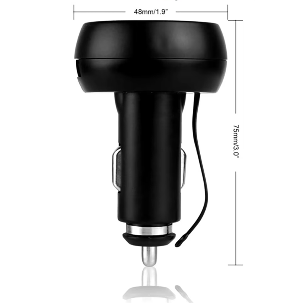 Voltimetro Digital 3 en 1 USB + Termometro + Voltimetro 12V/24V