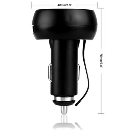Voltimetro Digital 3 en 1 USB + Termometro + Voltimetro 12V/24V